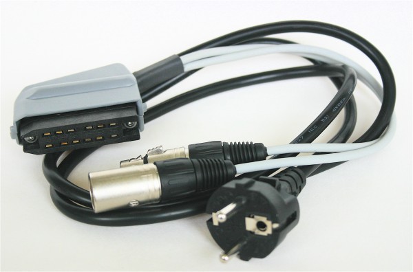 SonicWorld Anschlussadapterkabel für V77 mit 12pol Buchsenleiste und XLR IN/OUT